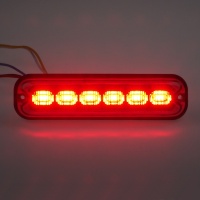 PREDATOR 6x4W LED, 12-24V, červený, ECE R10 PREDATOR 6x4W LED, 12-24V, červený, ECE R10
