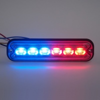 PREDATOR 6x4W LED, 12-24V, červeno-modrý ECE R10 PREDATOR 6x4W LED, 12-24V, červeno-modrý ECE R10