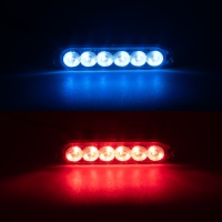 PROFI SLIM v�stra�n� LED sv�tlo vn�j��, modro-�erven�, 12-24V
