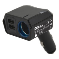 Adapt�r pevn� 12V + 2x USB 2400mA SELECT