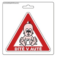 Samolepka DÍTĚ V AUTĚ (105 x 120 mm) Samolepka DÍTĚ V AUTĚ (105 x 120 mm)