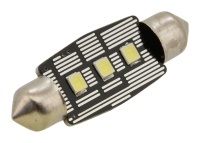 Žárovka 3 LED SMD 12V sufit 11X38 SV8.5 NEW-CAN-BUS bílá 2ks Žárovka 3 LED SMD 12V sufit 11X38 SV8.5 NEW-CAN-BUS bílá 2ks