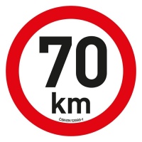 Samolepka omezení rychlosti 70 km/h reflexní (200 mm) Samolepka omezení rychlosti 70 km/h reflexní (200 mm)