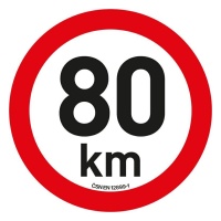 Samolepka omezení rychlosti 80 km/h reflexní (200 mm) Samolepka omezení rychlosti 80 km/h reflexní (200 mm)