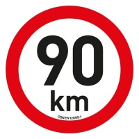 Samolepka omezen� rychlosti  90�km/h reflexn� (200 mm)