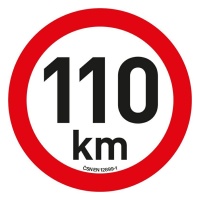 Samolepka omezení rychlosti 110 km/h reflexní (200 mm) Samolepka omezení rychlosti 110 km/h reflexní (200 mm)