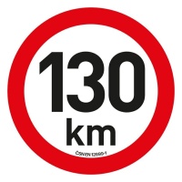 Samolepka omezení rychlosti 130 km/h reflexní (200 mm) Samolepka omezení rychlosti 130 km/h reflexní (200 mm)