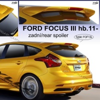 Zadní spoiler kšilt nad okno Ford Focus III 3/5dv.hatchback -- od roku výroby 07/2010- Zadní spoiler kšilt nad okno Ford Focus III 3/5dv.hatchback -- od roku výroby 07/2010-