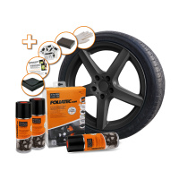 FOLIATEC sada pro lakování alu kol, barva černá matná 3x400ml FOLIATEC sada pro lakování alu kol, barva černá matná 3x400ml