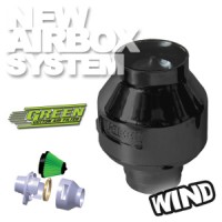 GREEN UNI filtr model WIND SMA - UNI mont�n� pr�m�r 65, 70, 75 mm maxim�ln� v�kon 100ps, materi�l krytu ABS plast v barv� �ern�