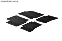 Přesné gumové rohože Kia Rio 5dv. -- od roku výroby 2011- (4 dílná sada s fixací) Přesné gumové rohože Kia Rio 5dv. -- od roku výroby 2011- (4 dílná sada s fixací)