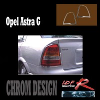 Chromové rámečky zadních světlometů Opel Astra G coupe rok výroby 1999-04 Chromové rámečky zadních světlometů Opel Astra G coupe rok výroby 1999-04