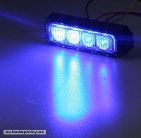 PREDATOR 4x3W LED, 12-24V, modrý, ECE R65 PREDATOR 4x3W LED, 12-24V, modrý, ECE R65