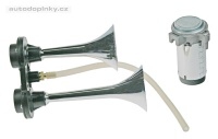 2-tónová fanfára stálý tón s kompresorem CHROM 12V (SA-sn-112/12V) 2-tónová fanfára stálý tón s kompresorem CHROM 12V (SA-sn-112/12V)