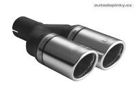 ULTER koncovka výfuku UNI - dvojitá laděná kulatá průměr 90mm délka 220mm montážní průměr 50mm ULTER koncovka výfuku UNI - dvojitá laděná kulatá průměr 90mm délka 220mm montážní průměr 50mm