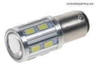 LED žárovka 12-24V s paticí BA15d (jednovlákno) bílá, 16LED/5730SMD - pár LED žárovka 12-24V s paticí BA15d (jednovlákno) bílá, 16LED/5730SMD - pár
