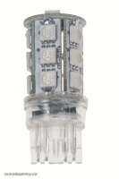 LED žárovka 12V s paticí T20 (7443) červená 18LED/3SMD LED žárovka 12V s paticí T20 (7443) červená 18LED/3SMD