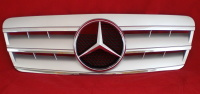 Sportovní maska Mercedes CLK W208, stříbrná-chrom Sportovní maska Mercedes CLK W208, stříbrná-chrom