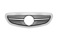 Sportovn� maska s logem-1 �ebro Mercedes E Class W212 facelift, st��brn�-chrom