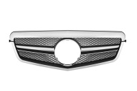 Sportovn� maska s logem-1 �ebro Mercedes E Class W212, st��brn�-chrom