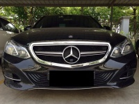Sportovn� maska s logem-1 �ebro Mercedes E Class W212 facelift, celochrom