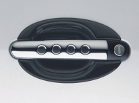 Kryty pod kliky dveří - velké (ABS černá metalíza) Kryty pod kliky dveří - velké (ABS černá metalíza)