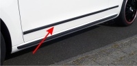 Ochranné lišty bočních dveří Škoda Citigo 3dv. -- od roku výroby 2011- (PUR černé) Ochranné lišty bočních dveří Škoda Citigo 3dv. -- od roku výroby 2011- (PUR černé)