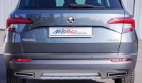 Difuzor zadního nárazníku, ABS - stříbrný matný, Škoda Karoq -- od roku výroby 2017- Difuzor zadního nárazníku, ABS - stříbrný matný, Škoda Karoq -- od roku výroby 2017-