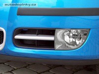 Milotec li�ty mlhov�ch sv�tel (hranat�ch) �koda Fabia II / Roomster (ABS st��brn� matn�)
