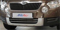 Milotec nerez převleky do předního nárazníku Škoda Yeti -- od roku výroby 2009- (Nerez) Milotec nerez převleky do předního nárazníku Škoda Yeti -- od roku výroby 2009- (Nerez)