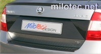 Milotec designov� kryt (li�ta) pod SPZ �koda Rapid (ABS �ern� metal�za)