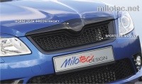 Milotec přední maska Škoda Fabia II Facelift (ABS černá metalíza / mřížka ABS černý) Milotec přední maska Škoda Fabia II Facelift (ABS černá metalíza / mřížka ABS černý)