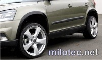 Milotec lemy blatníků Škoda Yeti Facelift Outdoor -- od roku výroby 11/2013- (ABS černá metalíza) Milotec lemy blatníků Škoda Yeti Facelift Outdoor -- od roku výroby 11/2013- (ABS černá metalíza)