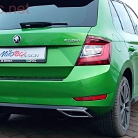 Koncovky výfuku Dummy, ABS - Alu-Brusch Škoda Fabia III Facelift Monte Carlo -- od roku výroby 9/2018- Koncovky výfuku Dummy, ABS - Alu-Brusch Škoda Fabia III Facelift Monte Carlo -- od roku výroby 9/2018-