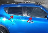 Nerez lišty spodní hrany oken Nissan Juke Nerez lišty spodní hrany oken Nissan Juke