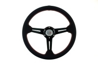 Sportovní volant ProRacing 5125F průměr 35cm (odsazení 4cm), barva černá, materiál ALU/umělá kůže Sportovní volant ProRacing 5125F průměr 35cm (odsazení 4cm), barva černá, materiál ALU/umělá kůže