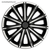 Poklice na kola 16"model Nero (barva stříbrná/černá) - 4 kusy Poklice na kola 16"model Nero (barva stříbrná/černá) - 4 kusy