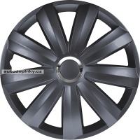 Poklice na kola 13" model Venture Pro (barva tmavě šedá/chrom kroužek) - 4 kusy Poklice na kola 13" model Venture Pro (barva tmavě šedá/chrom kroužek) - 4 kusy