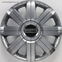 Poklice na kola 15" model Sportive (barva Silver) - 4 kusy Poklice na kola 15" model Sportive (barva Silver) - 4 kusy