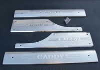 Kryty vnit�n�ch prah� - nerez Volkswagen Caddy -- rok v�roby 2004-10