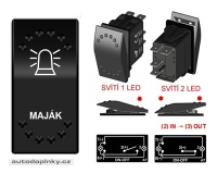 Rocker spínač MAJÁK 12/24V Rocker spínač MAJÁK 12/24V