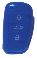 Silikonový obal pro klíč Audi 3-tlačítkový, modrý Silikonový obal pro klíč Audi 3-tlačítkový, modrý