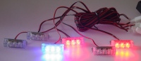 PREDATOR LED do mřížky, 12V, modro-červená PREDATOR LED do mřížky, 12V, modro-červená
