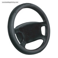 Potah na volant design TROPHY (eko kůže) barva černá/červené šití - pro volanty o průměru 37-39cm Potah na volant design TROPHY (eko kůže) barva černá/červené šití - pro volanty o průměru 37-39cm