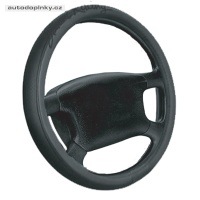 Potah na volant design TROPHY (eko kůže) barva černá - pro volanty o průměru 37-39cm Potah na volant design TROPHY (eko kůže) barva černá - pro volanty o průměru 37-39cm