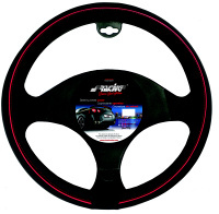 Potah na volant design SPEED (eko kůže) barva černá/červená - pro volanty o průměru 37-39cm Potah na volant design SPEED (eko kůže) barva černá/červená - pro volanty o průměru 37-39cm