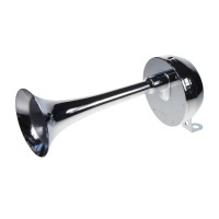 Singl-fanfára 260mm, chrom, 12V, elektromagnetická, vysoký tón Singl-fanfára 260mm, chrom, 12V, elektromagnetická, vysoký tón