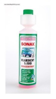 SONAX Letní náplň do ostřikovačů 1:100 koncentrát -- (obsah balení 250 ml) SONAX Letní náplň do ostřikovačů 1:100 koncentrát -- (obsah balení 250 ml)