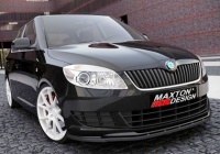Přední spoiler nárazníku Škoda Fabia II facelift -- od roku výroby 2010- (černý lesklý) Přední spoiler nárazníku Škoda Fabia II facelift -- od roku výroby 2010- (černý lesklý)