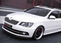 Přední spoiler nárazníku Škoda Superb II facelift -- od roku výroby 2013- (černý lesklý) Přední spoiler nárazníku Škoda Superb II facelift -- od roku výroby 2013- (černý lesklý)